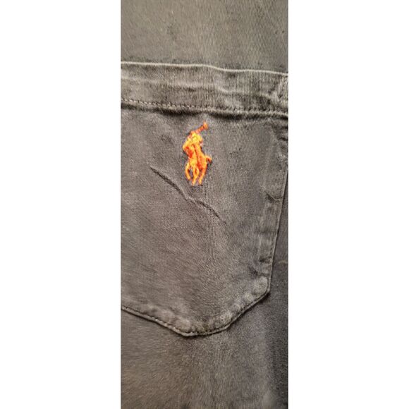 POLO Ralph Lauren Men's Pocket T-Shirt XL Navy Blue Faded Dark Wash - Picture 5 of 5